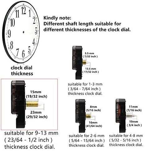 Perfect 23mm Shaft Clock Movement for Repairing Crafting by TIKROUND