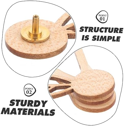 Homoyoyo Clock Repair Kit - Maple Wood Clock Hands for Digital Alarm Clocks