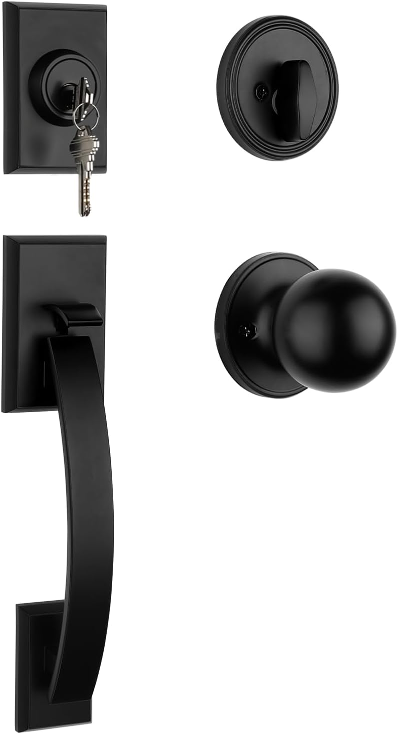 Secure Reliable Front Door handle Set for Entry Door Locks