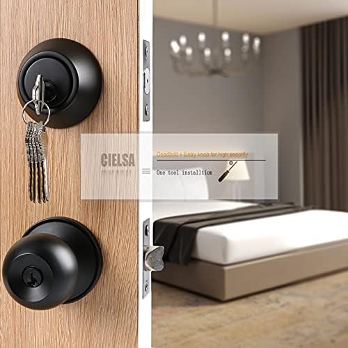 Secure Front Door Lock Set for Exterior Doors