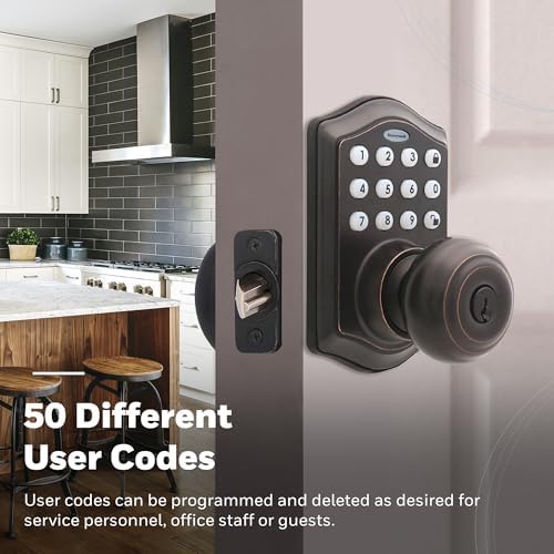 Honeywell Keypad Door Lock Oil Rubbed Bronze