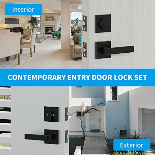 Hidalife Keyed Door Handle and Deadbolt Set