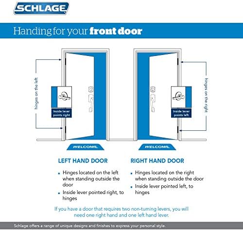 SCHLAGE FE285 619 Acc CAM LH Lower Half Handleset Satin Nickel Home Hardware