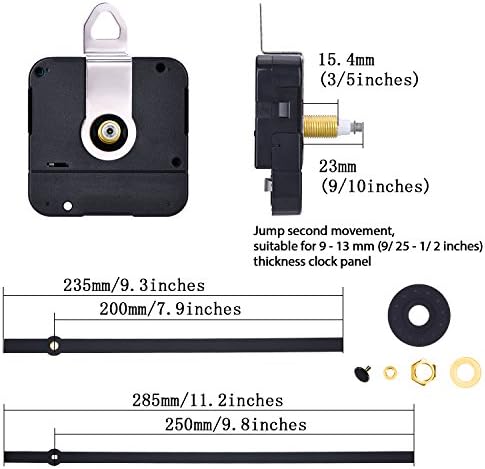 Hicarer Luxury Clock Mechanism with Smooth Operation and Long-Hand Design
