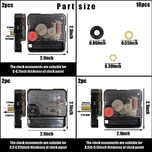 High Torque Quartz Clock Movement Mechanism Kit