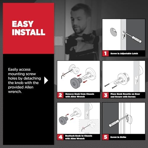 Premium Privacy Door Knob with Microban