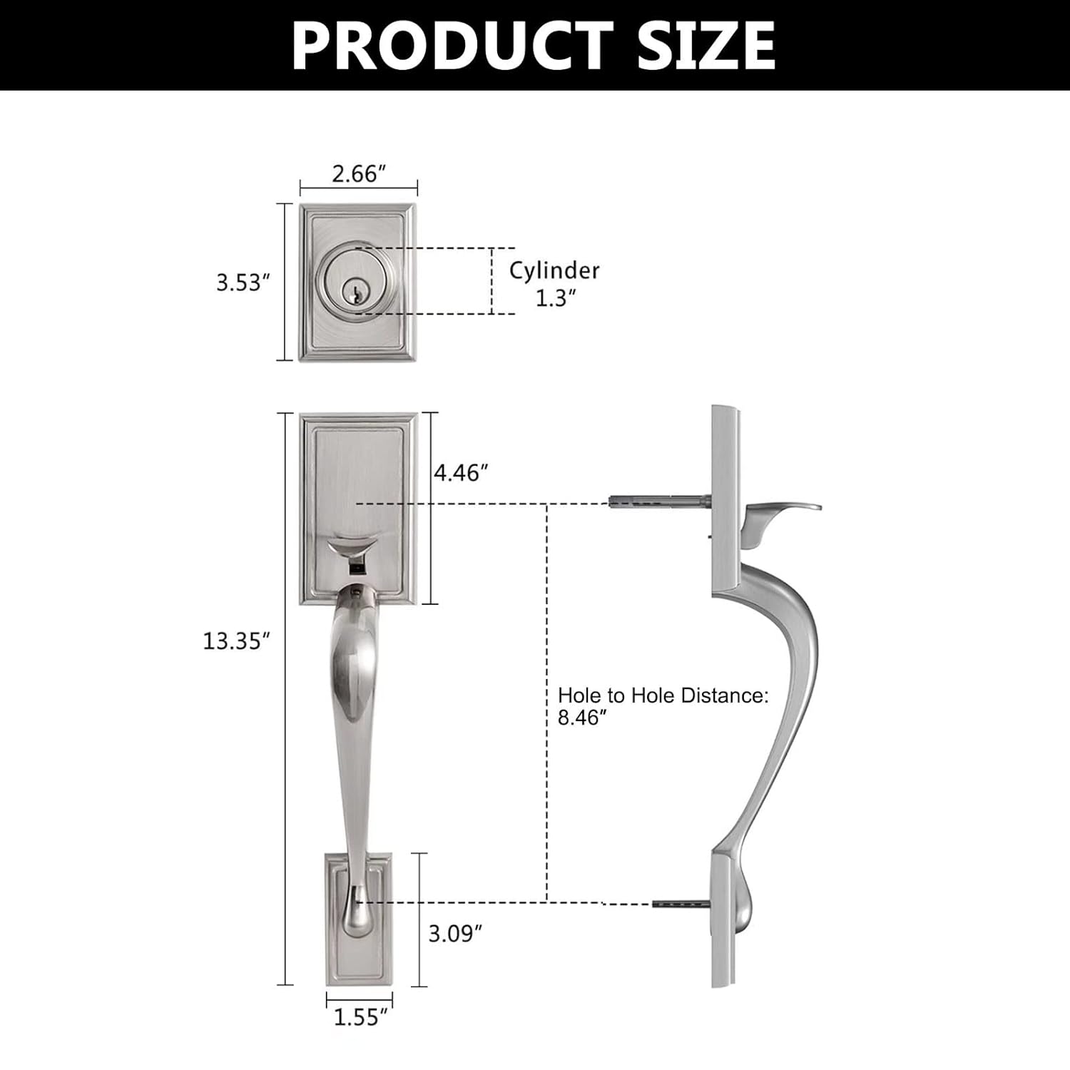 Easy Install Front Door Lock Set