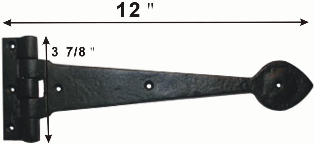 Durability You Can Trust Black Wrought Iron Hinges