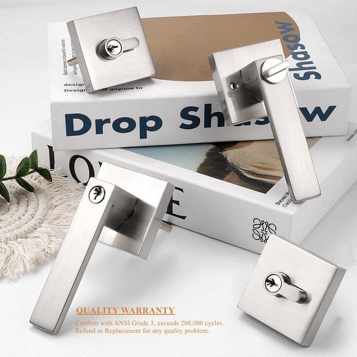 High-Quality Double Cylinder Deadbolt Set with Reversible Levers for Home Office