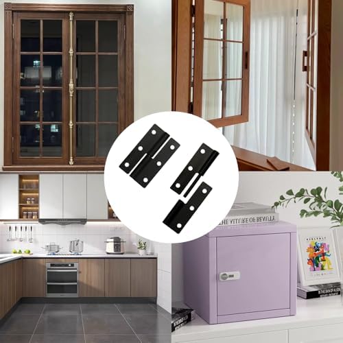 Lilady 4 Pcs 25-Inch Right-Lift-Off Hinges with Screws Black