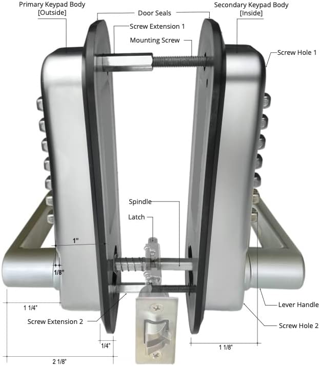 Sturdy Door Lock Easy Install 2024 Upgrade Version