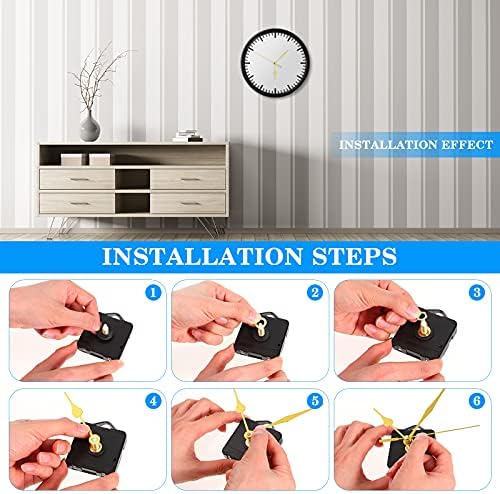 DOITOOL Silence Quartz Clock Movement Replacement Kit