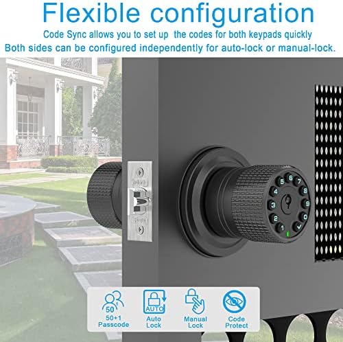 Secure Digital Door Keypad with Dual Cylinder Lock on Door