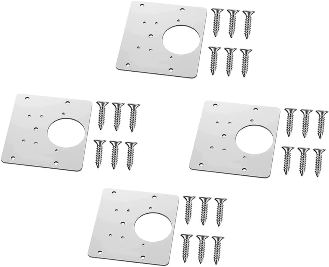 Sturdy Stainless Steel Hinge Repair Plates
