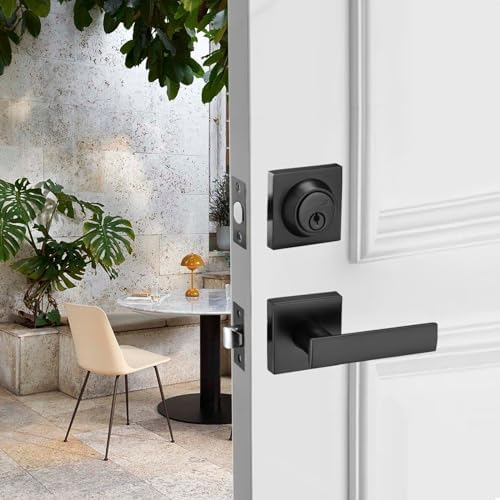 Front Door Lock Set with murmizing Cylinder Deadbolt