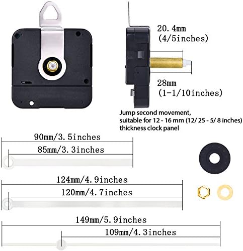 Hicarer 28 mm quartz clock movement kit