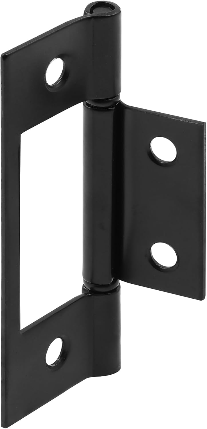 2-Piece Matte Black Bi-Fold Door Hinges