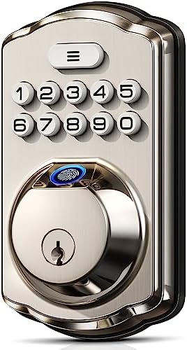 Biometric Smart Lock Fingerprint Unlock Multi-Family Security Front Door Lock