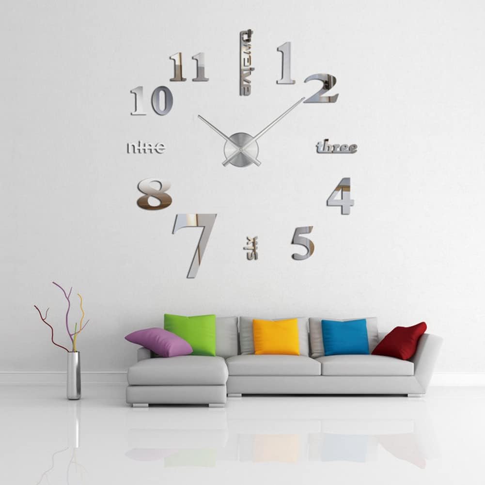 Eforcase 3D Clock Hands Modern Wall Clock Decorations