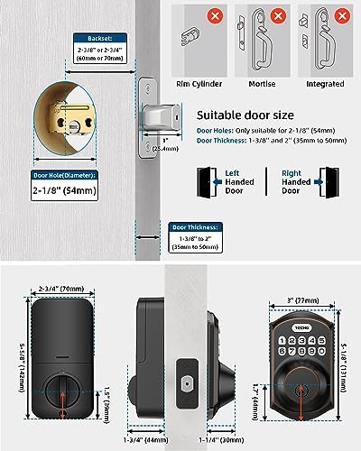 Smart Keyless Entry Door Lock with Keypad