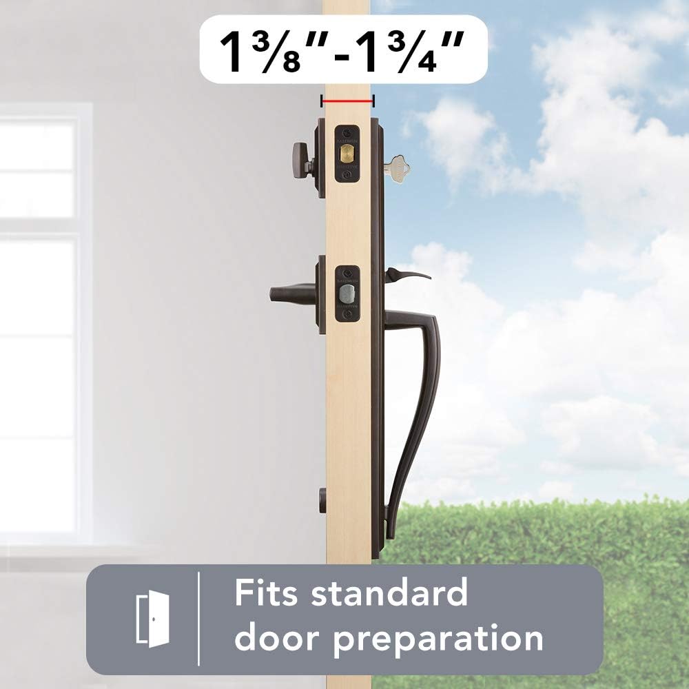 Baldwin SmartKey Front Entry Door Handleset with Microban Protection