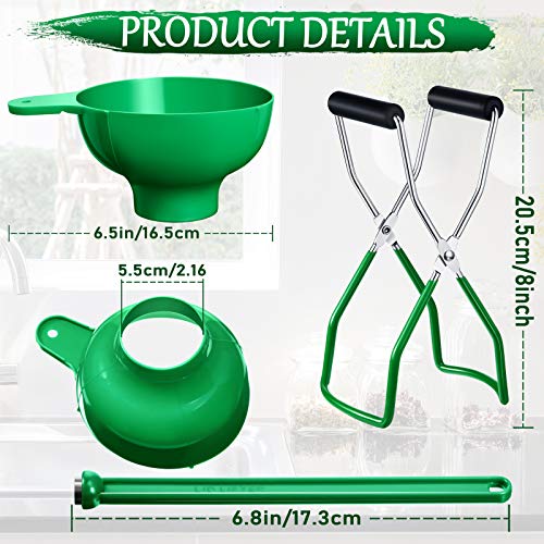 Canning Essentials Kit with Jar Lifter Wide Mouth Funnel Magnetic Lid Wand