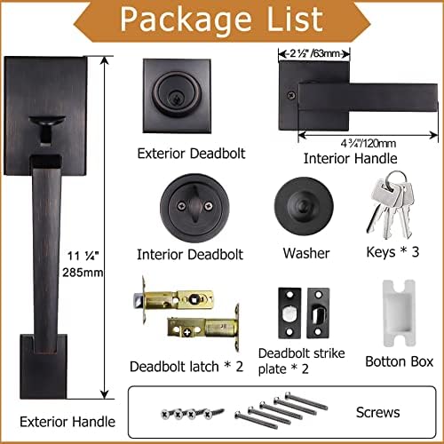 Modular Front Door Set - Oil Bronze