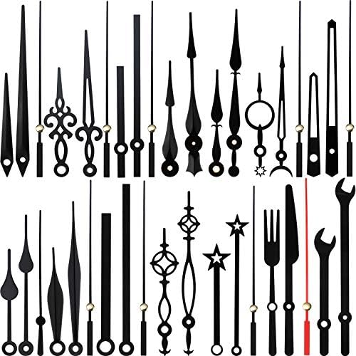 Stylish Black Clock Hands Kit - Perfect for DIY Repair
