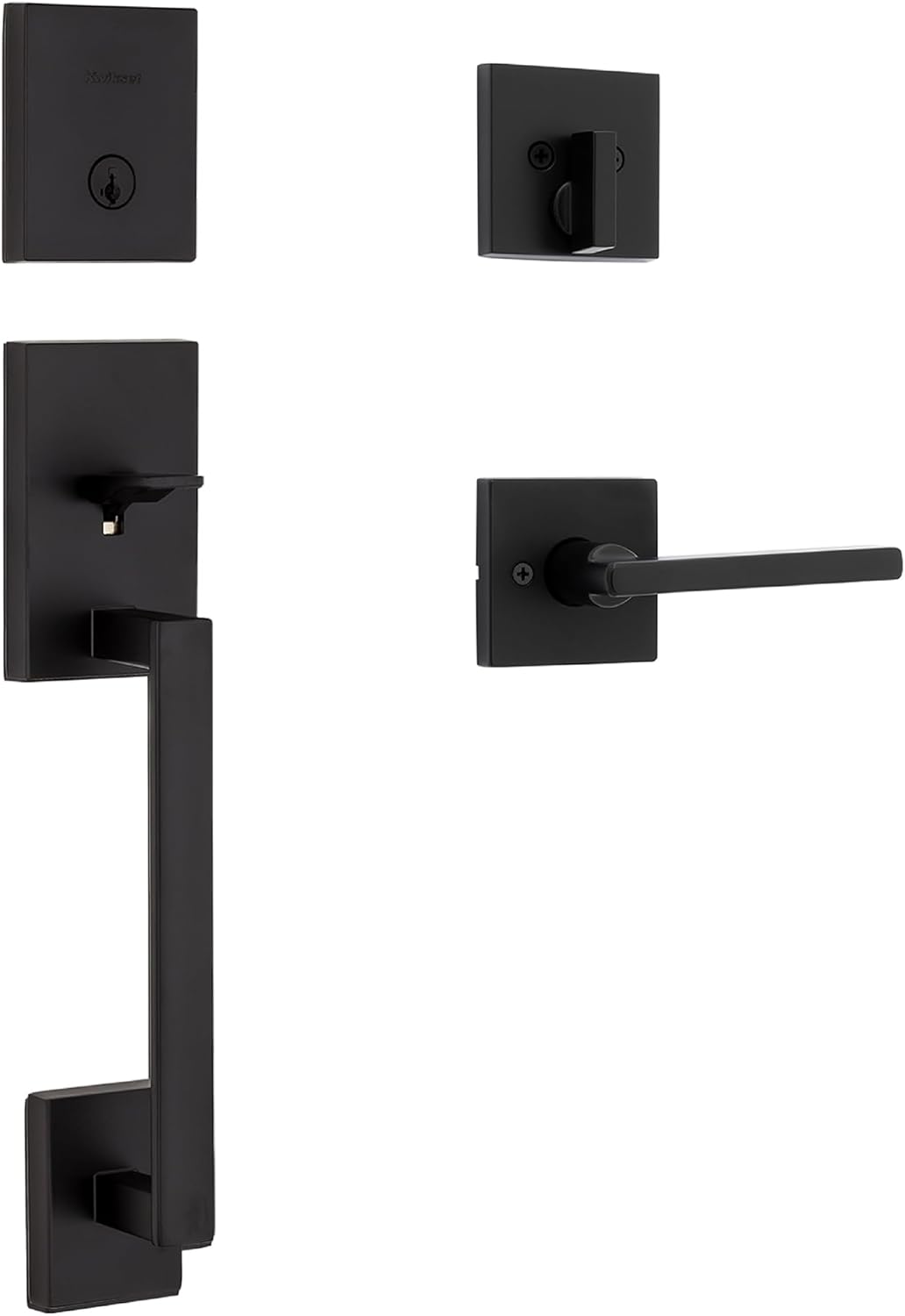 Secure Front Door Lock Set for Your Home in Matte Black