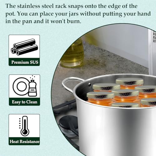 Starter Kit for Canning Beginners with Stainless Steel Tools