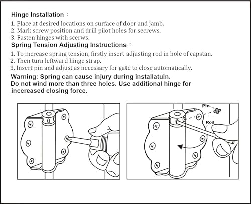 Sturdy and Attractive Door Hinge Set with Stainless Steel