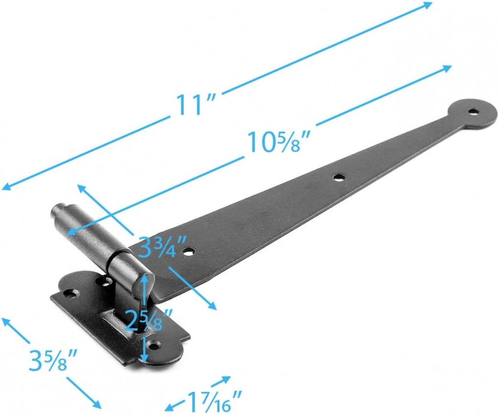 Black Offset Strap Hinges for Shutter 11