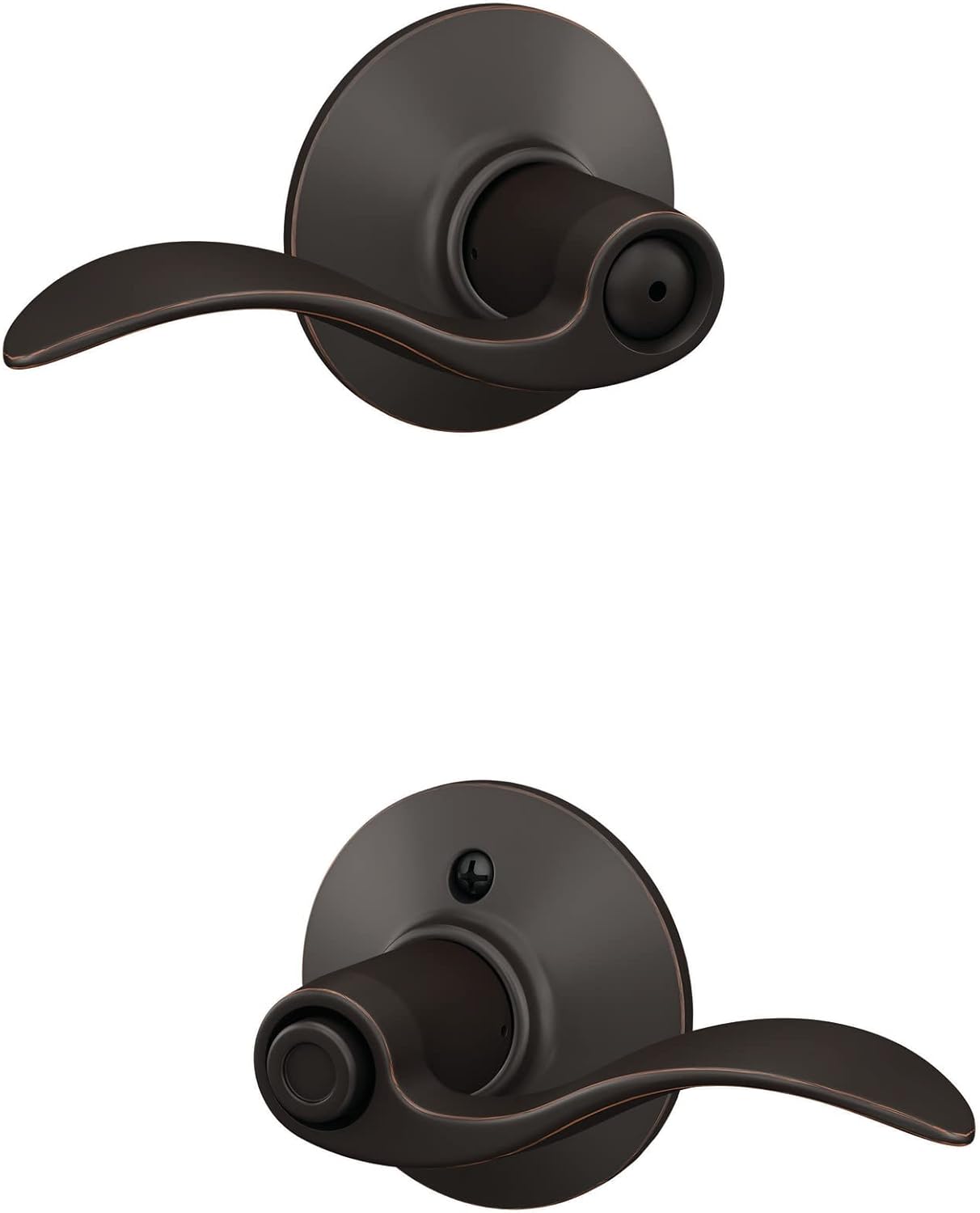 Schlag F40 ACC 716 Privacy Door Lever Aged Bronze