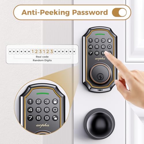 Keyless Entry Door Lock with 2-Door Knobs - App Control