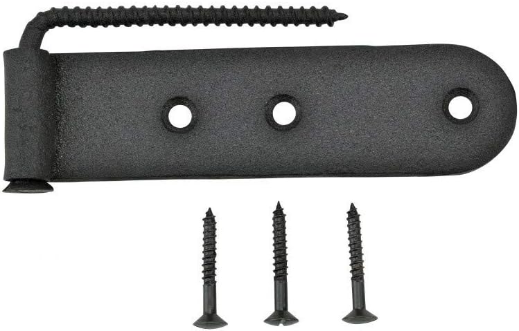 Renovators Supply 6-Piece Black Wrought Iron Gate Hinges