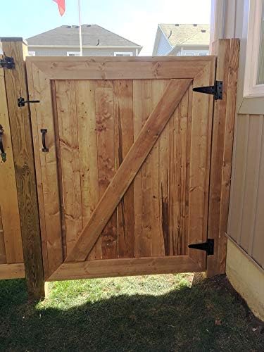 Sankins 6-Inch T-Strap Hinges Heavy Duty for sheds yards barns