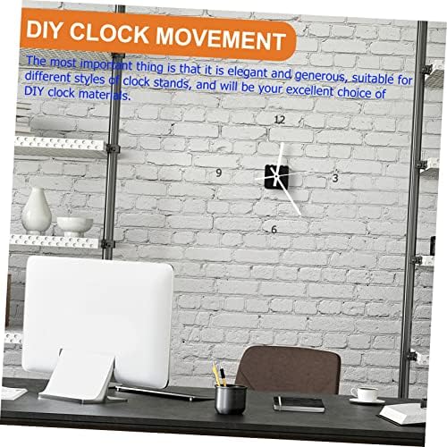 Angoily - Replacement Wall Clock Movement White Plastic Large Digital Clock with Silently Chimes