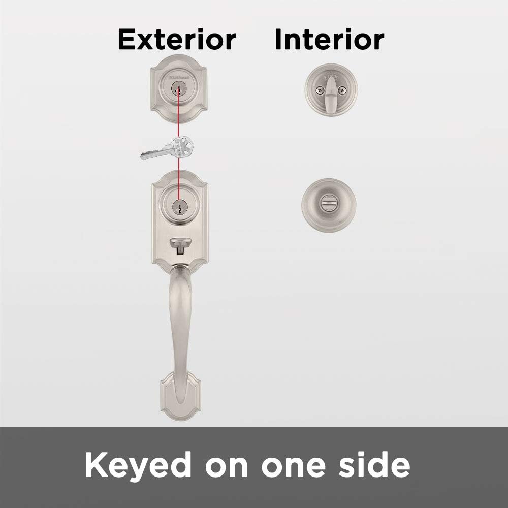 Kwikset Front Door Handle Set with SmartKey Deadbolt Set