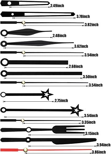 Stylish Black Clock Hands Kit - Perfect for DIY Repair