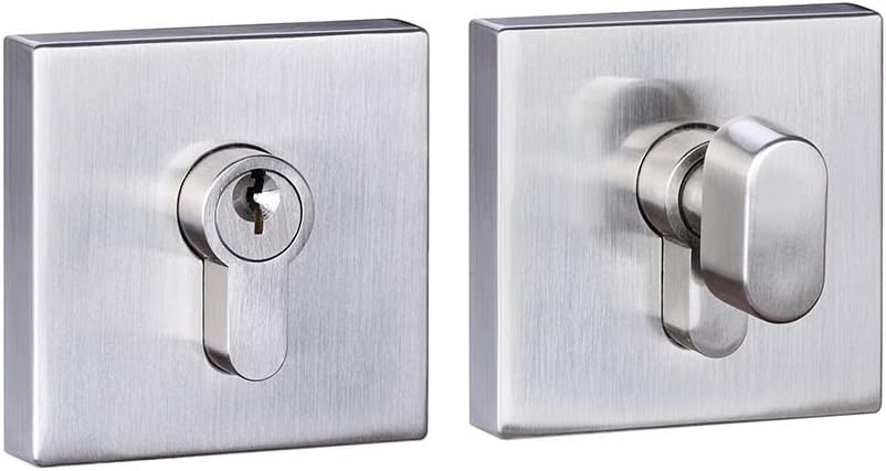 Sturdy Stylish Square Contemporary Deadbolt Lock for Front Entry Doors