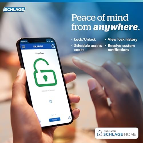 SCHLAGE BE499WB CAM 716 WiFi Smart Lock