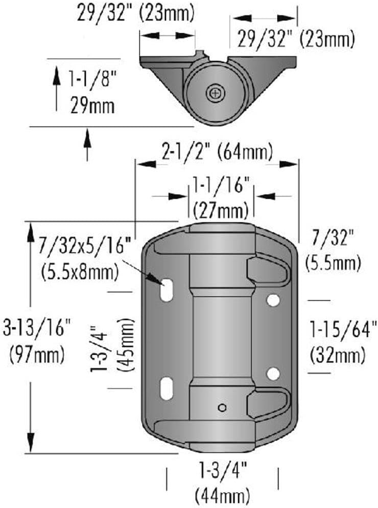National Hardware Polycryst Black Polymer Hinges 2-Pack