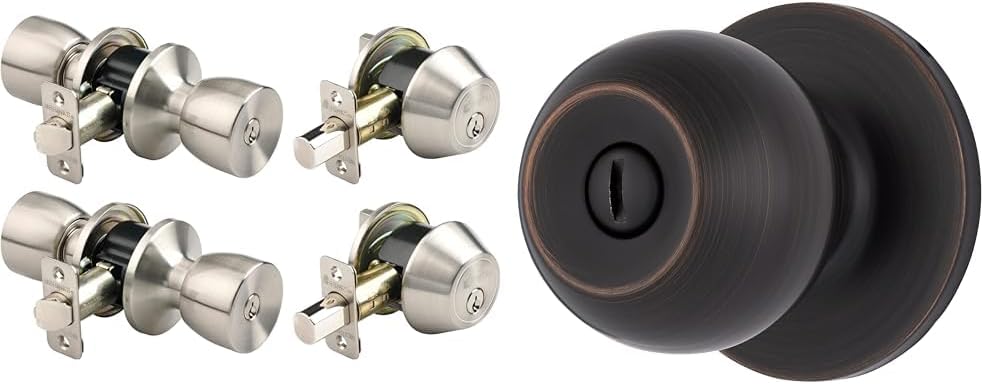 Brinks Secure Door Knob Set - Styles Match Your Home