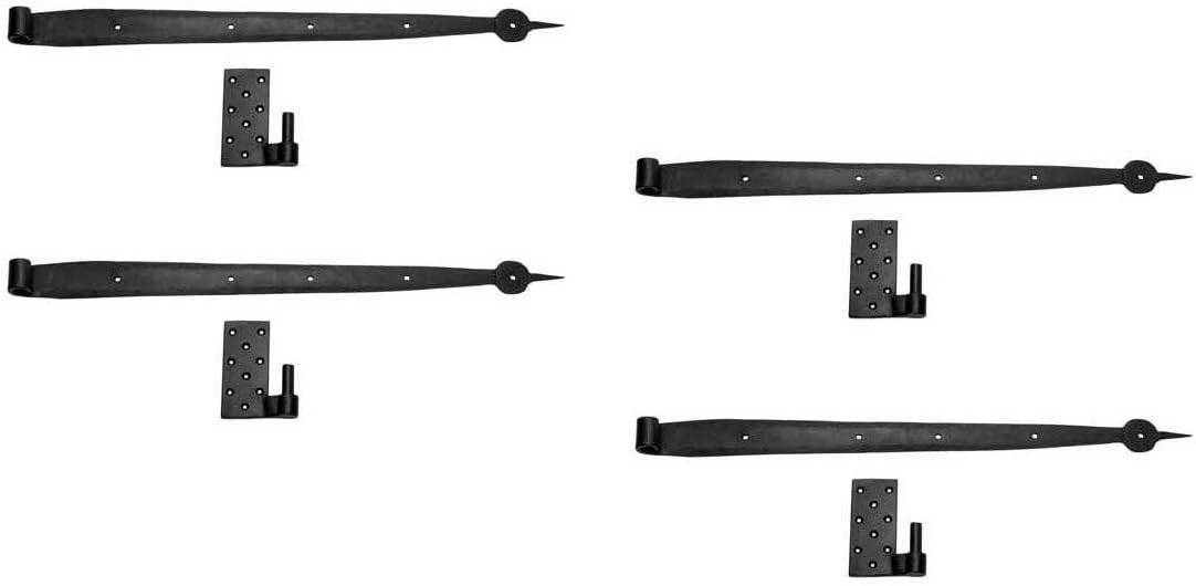 Sturdy Black Pintle Hinges for Colonial Homes