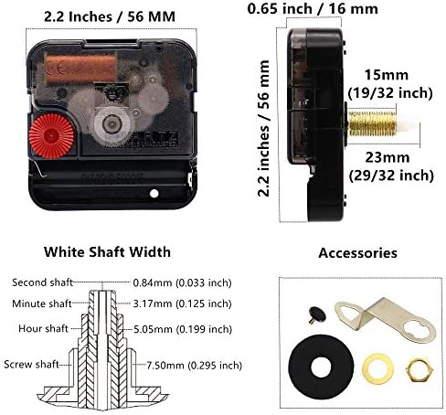Perfect 23mm Shaft Clock Movement for Repairing Crafting by TIKROUND