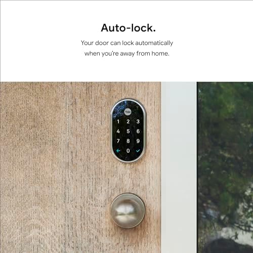 Google Nest Yale Smart Lock - Secure Front Door Entry