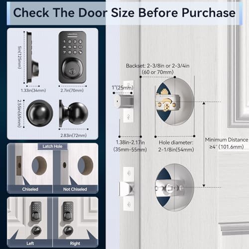 Ulecoce Smart Entry Door Lock Set