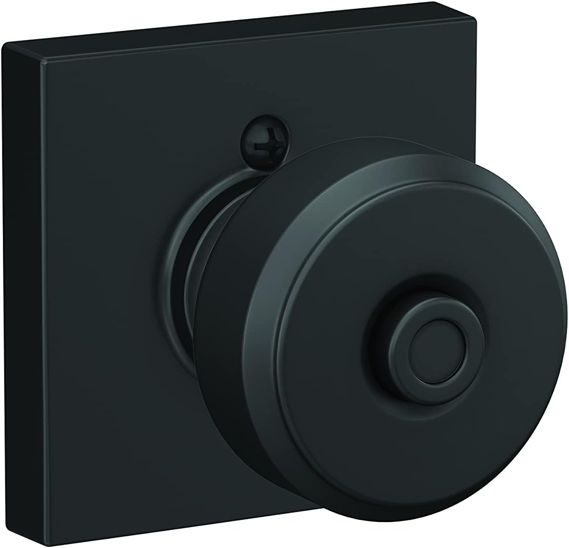 Matte Black Schlage F40 Door Knob Trim BWE 622 COL