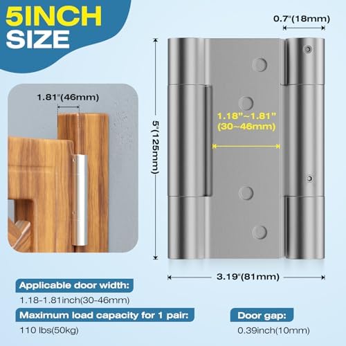 Runbo 3-Inch Stainless Steel Door Hinge