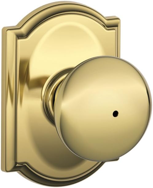 Plymouth Privacy Knob Bright Brass